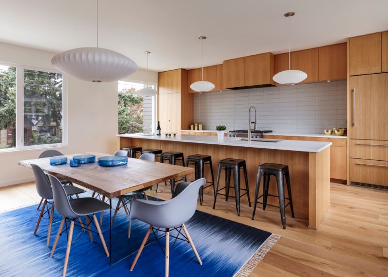 cocina abierta y comedor
